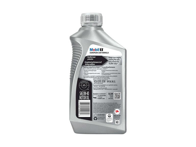 Mobil 1 0-W40 European Car Formula 1qt 2 Mobil 1 0-W40 European Car Formula 1qt - Image 2